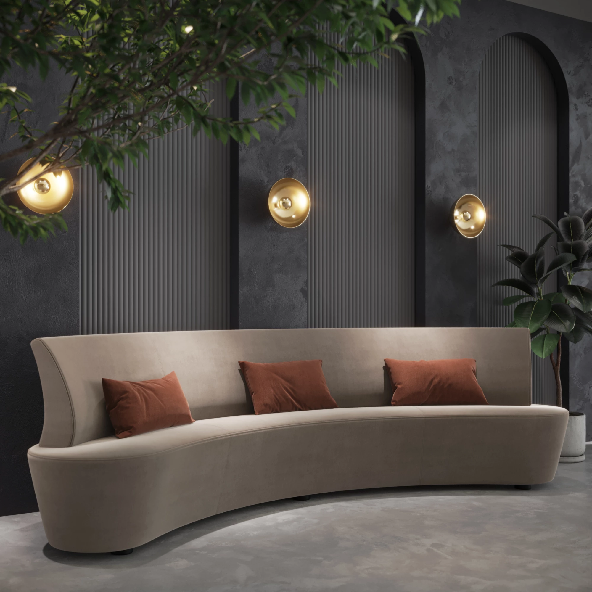 Special Curved Bench