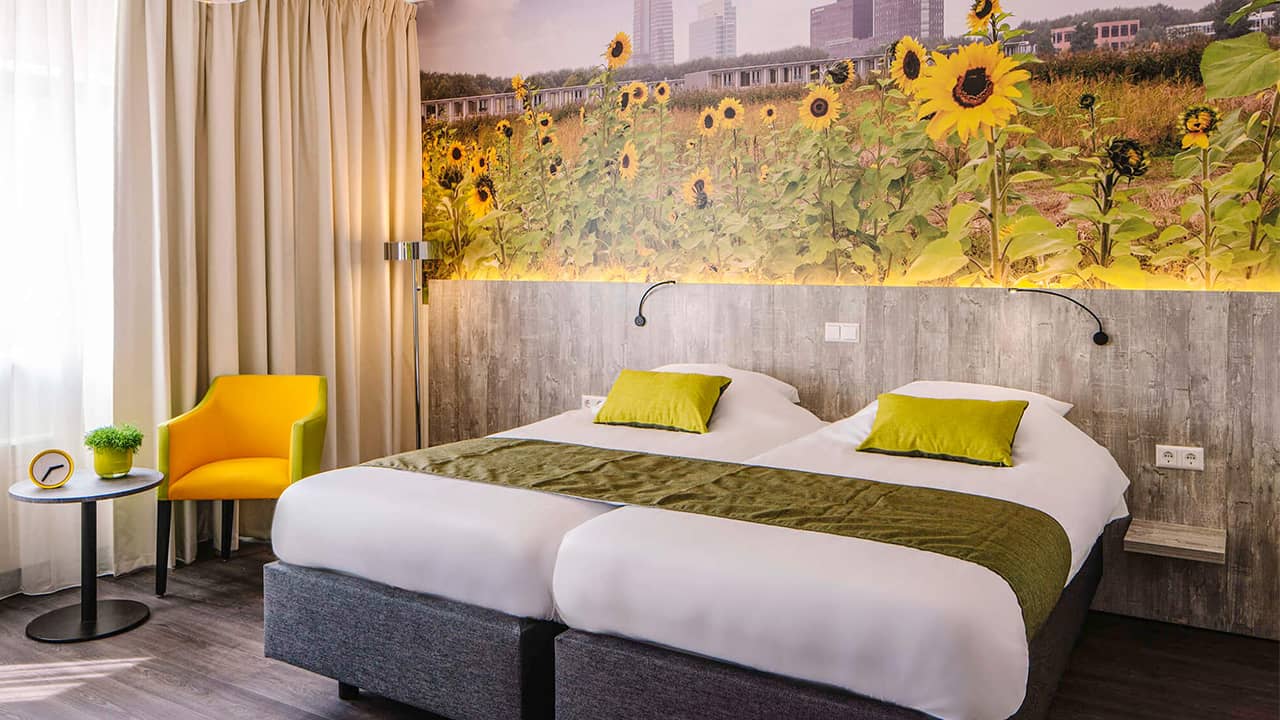 Hotelkamerontwerp voor het Hotel Ibis Styles Almere-project - P&M Furniture